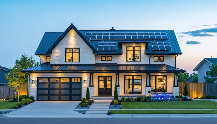 Homeowners consulting with solar energy advisor about AI-matched financing options